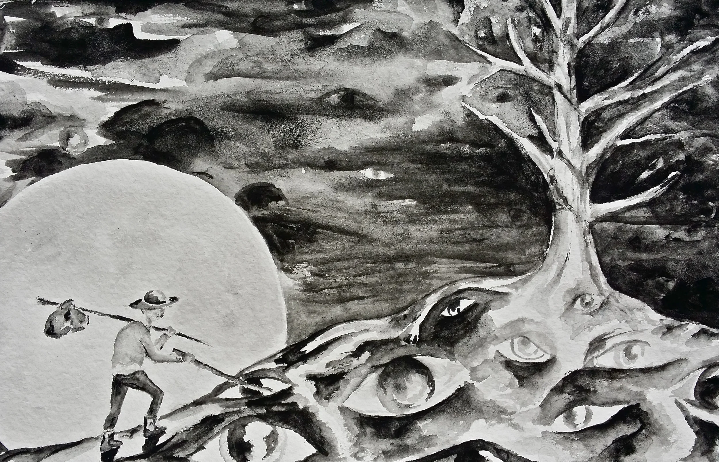 Watercolor on paper. 8" x 5" Win it here and PURCHASE A PRINT HERE.