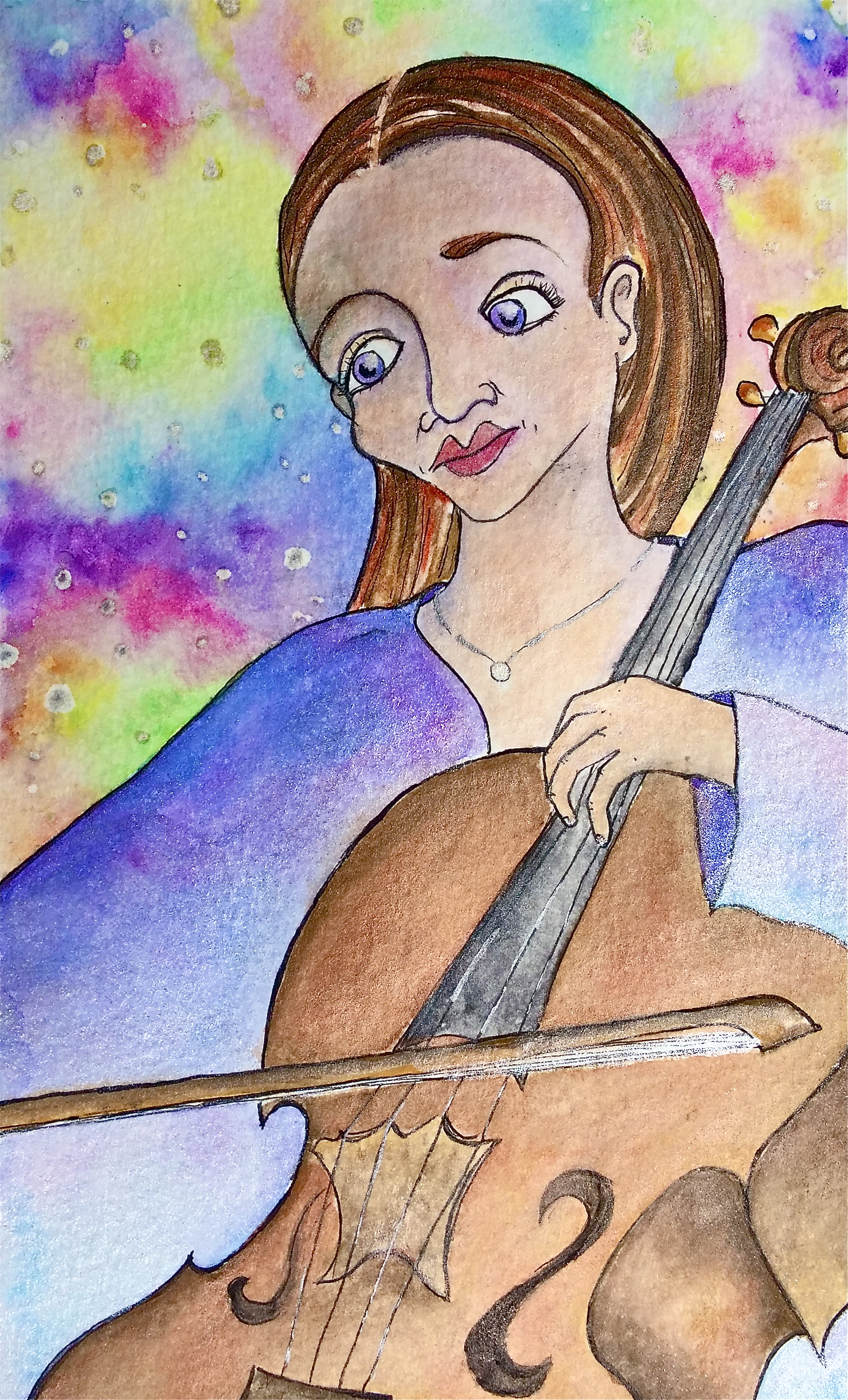 Watercolor on paper. 8" x 5" Win it here and PURCHASE A PRINT HERE.