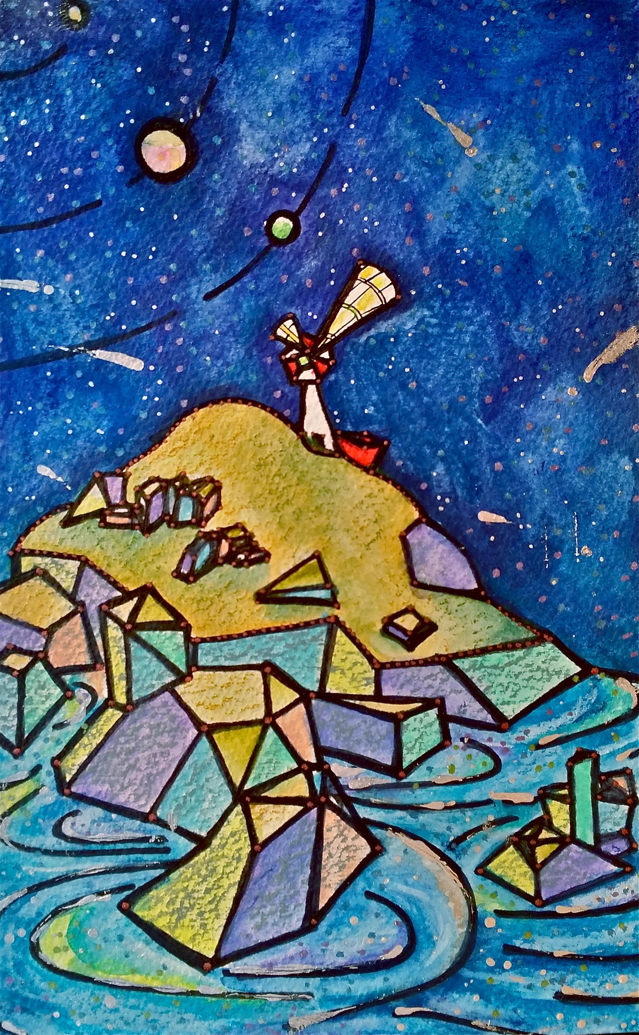 Watercolor on paper. 8" x 5" Win it here and PURCHASE A PRINT HERE.