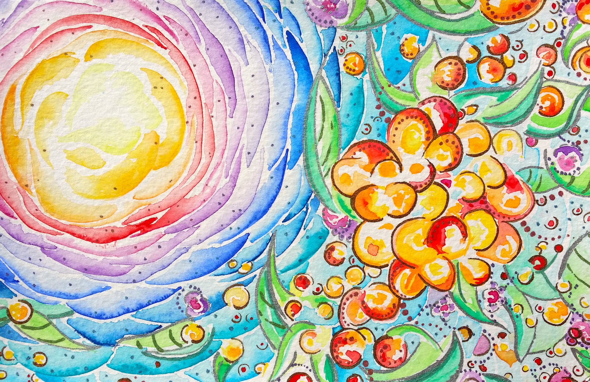 Watercolor on paper. 8" x 5" Win it here and PURCHASE A PRINT HERE.