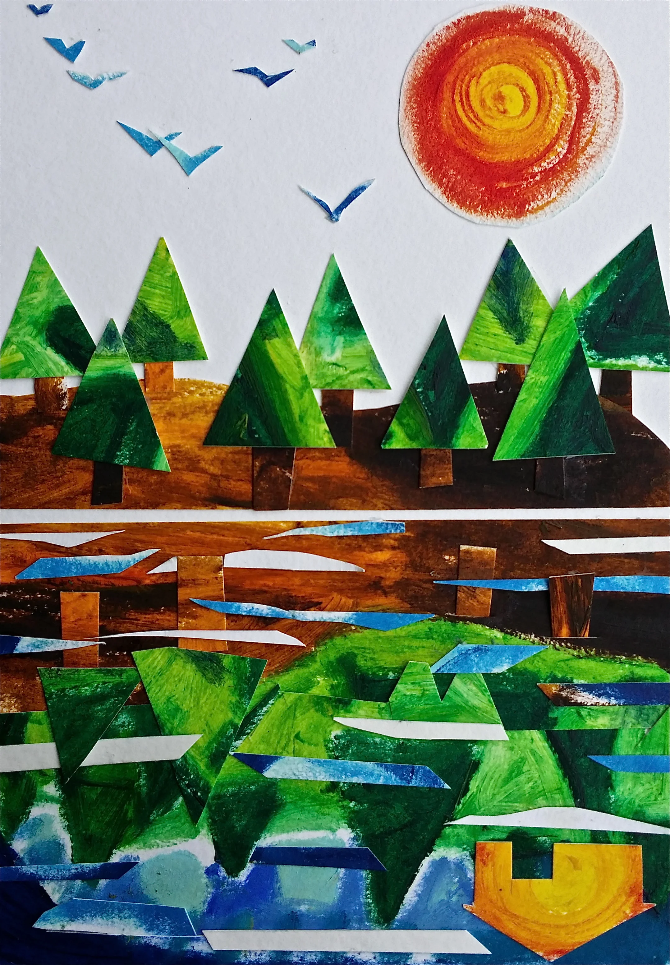 Mixed media on paper. 6" x 8 1/2" Win it here and PURCHASE A PRINT HERE.