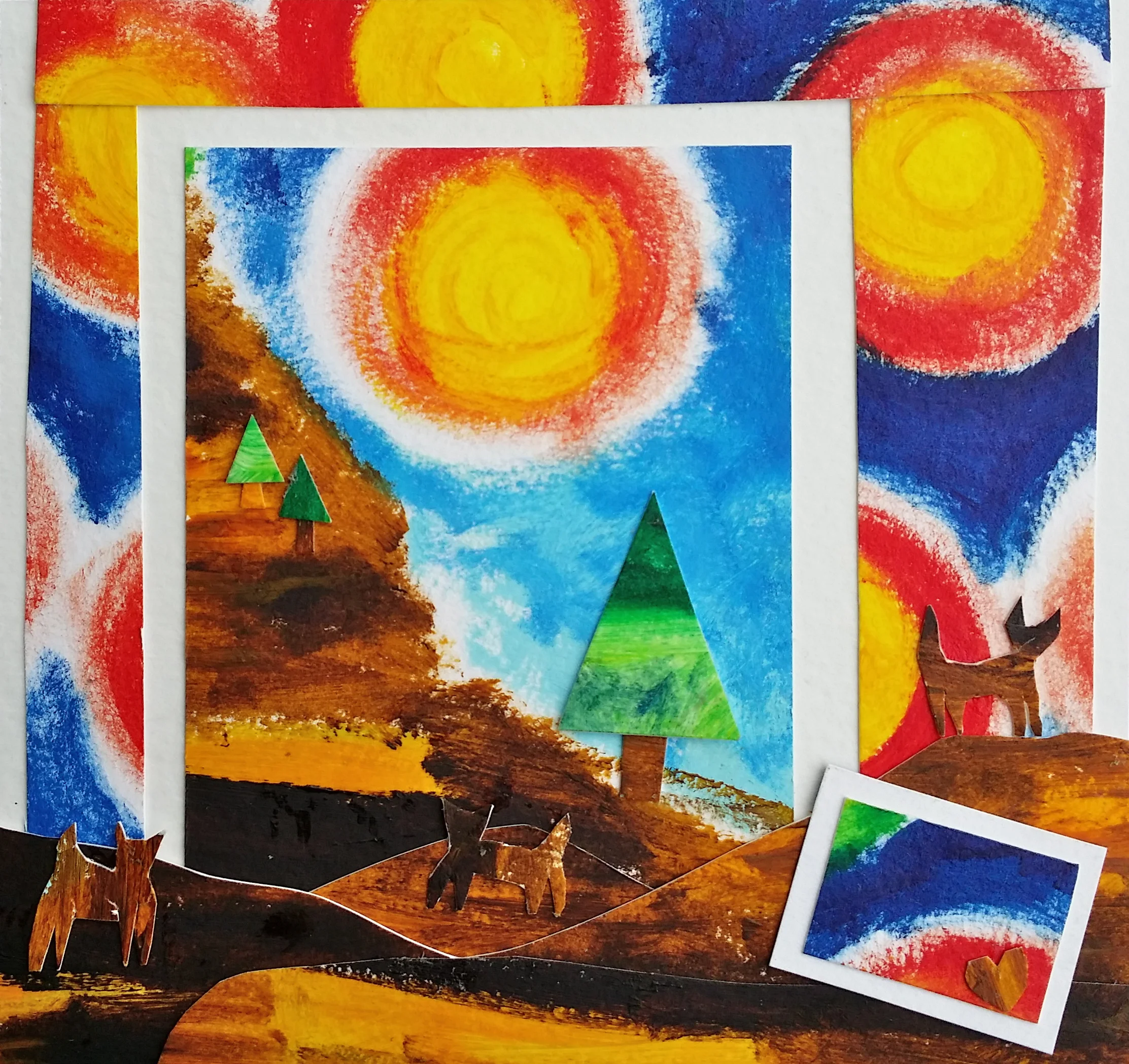 Mixed media on paper. 6" x 6" Win it here and PURCHASE A PRINT HERE.