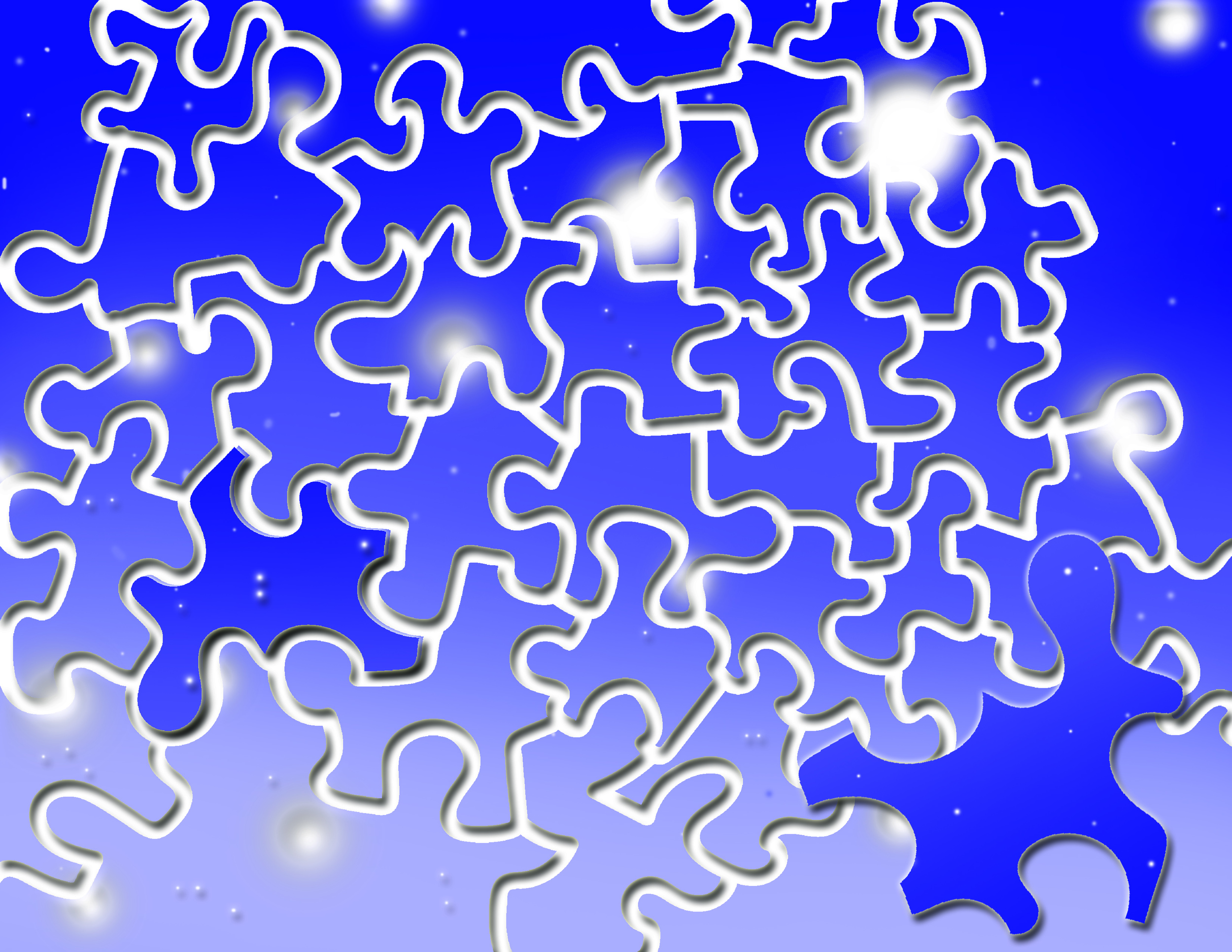 Cosmic Puzzle Pattern