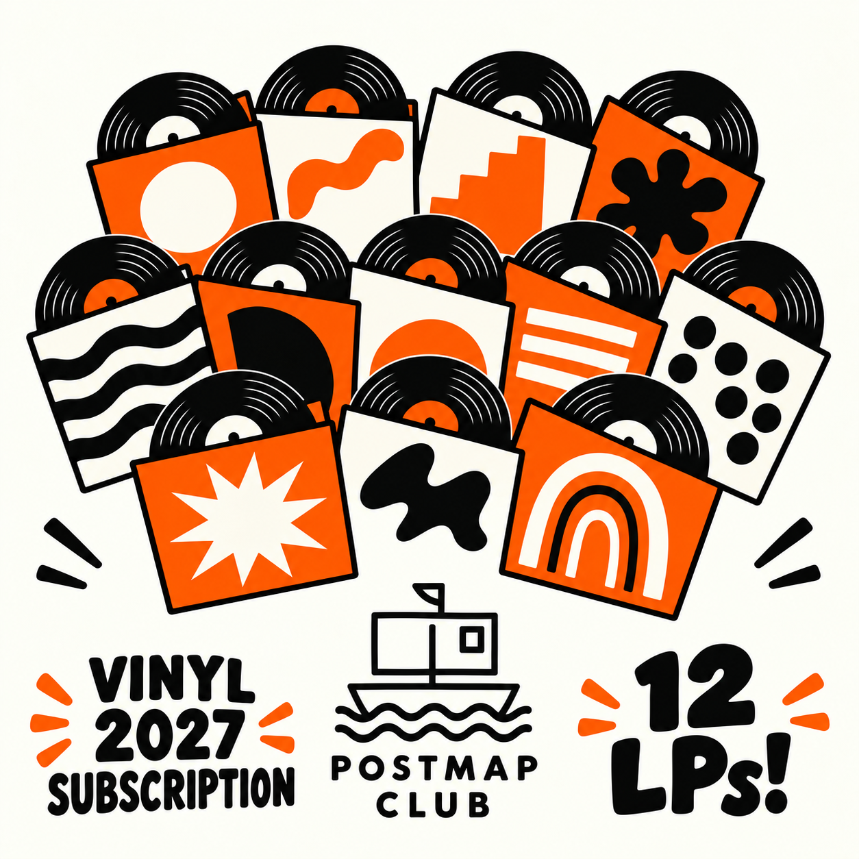 PostMap Club twelve-LP poster.png