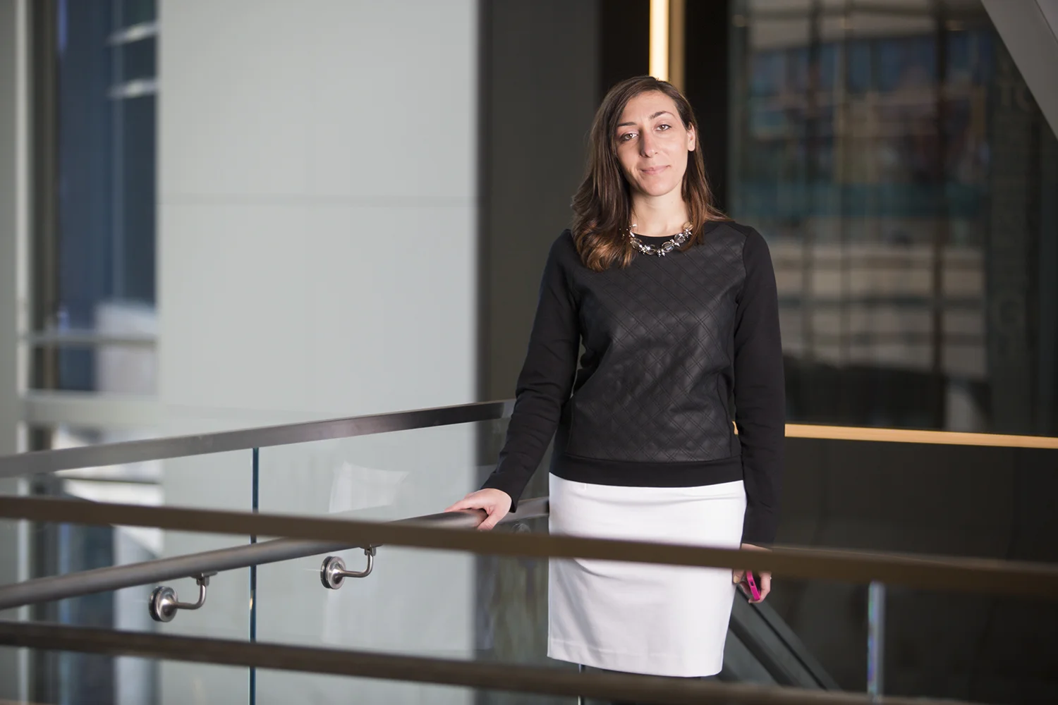 Raw image of Andrea, a senior Editor at Whir who is writing the story.