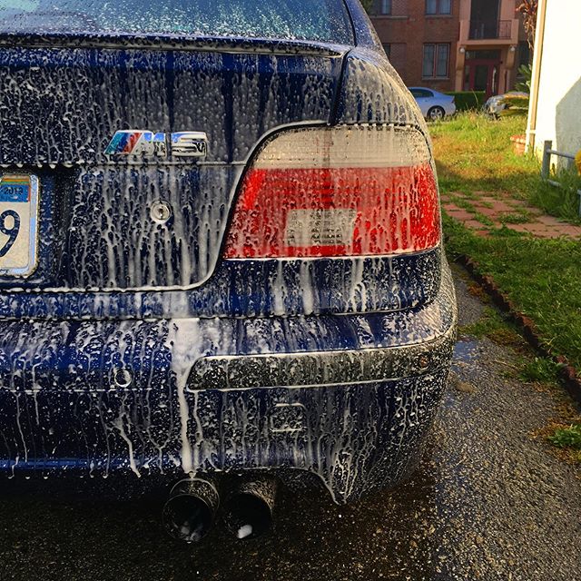 After watching the race this weekend, it's time to wash up for a drive. #nurburgring24h #24hnbr #e39m5