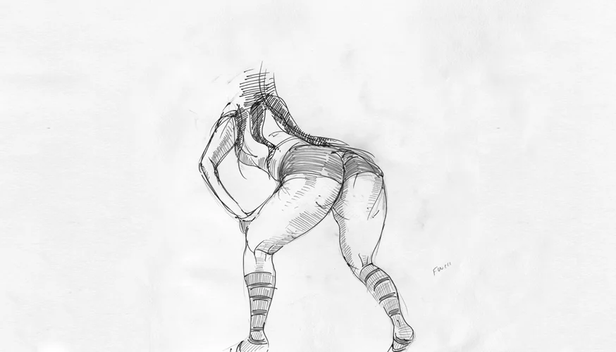 Twerk 8 | Pen and Pencil on Paper | 2013