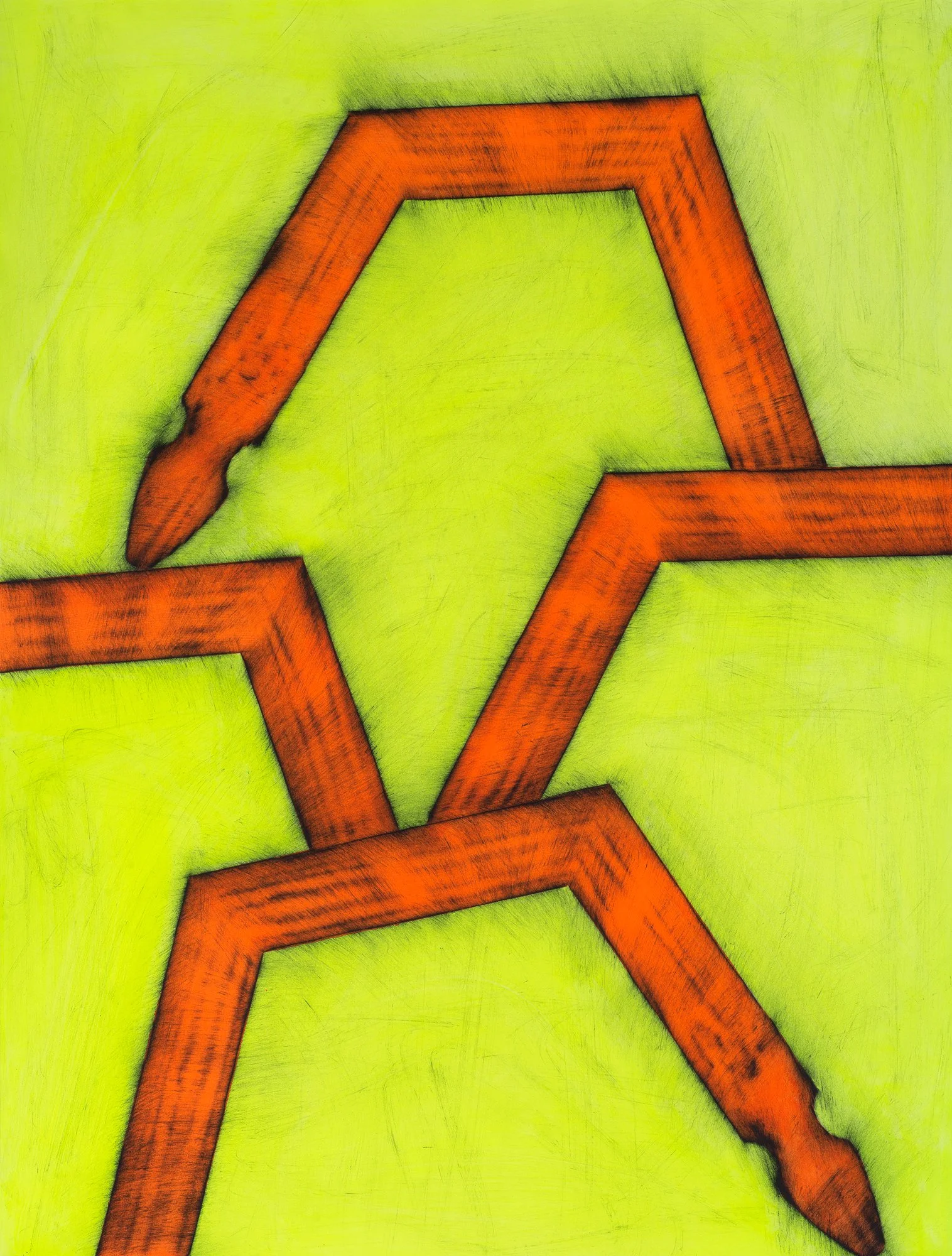 Untitled , 2021 Acrylic on Paper 52 x 38 in | 127 x 97 cm Private Collection