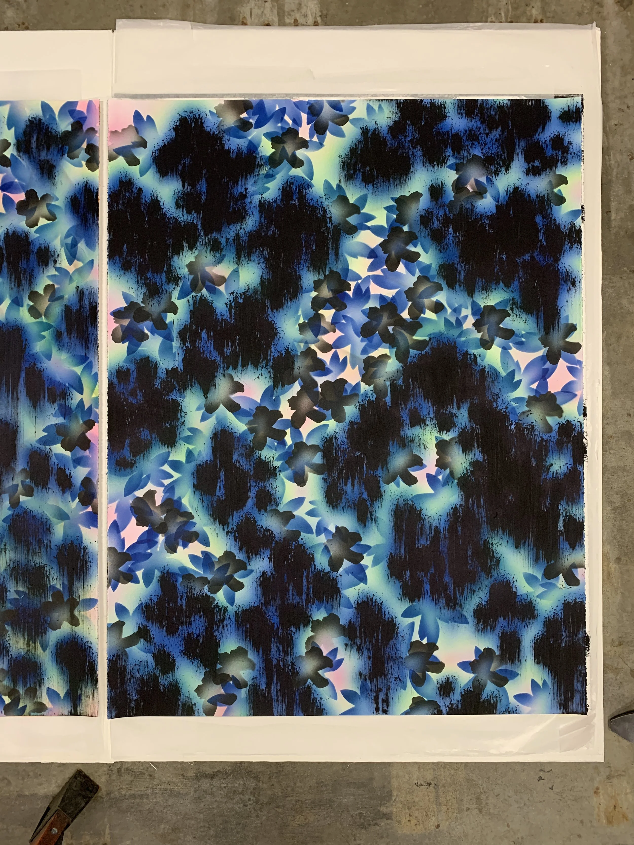   Moonglade II, 2022  50 x 38 in.  Original $5,000 | Commission $5,750   