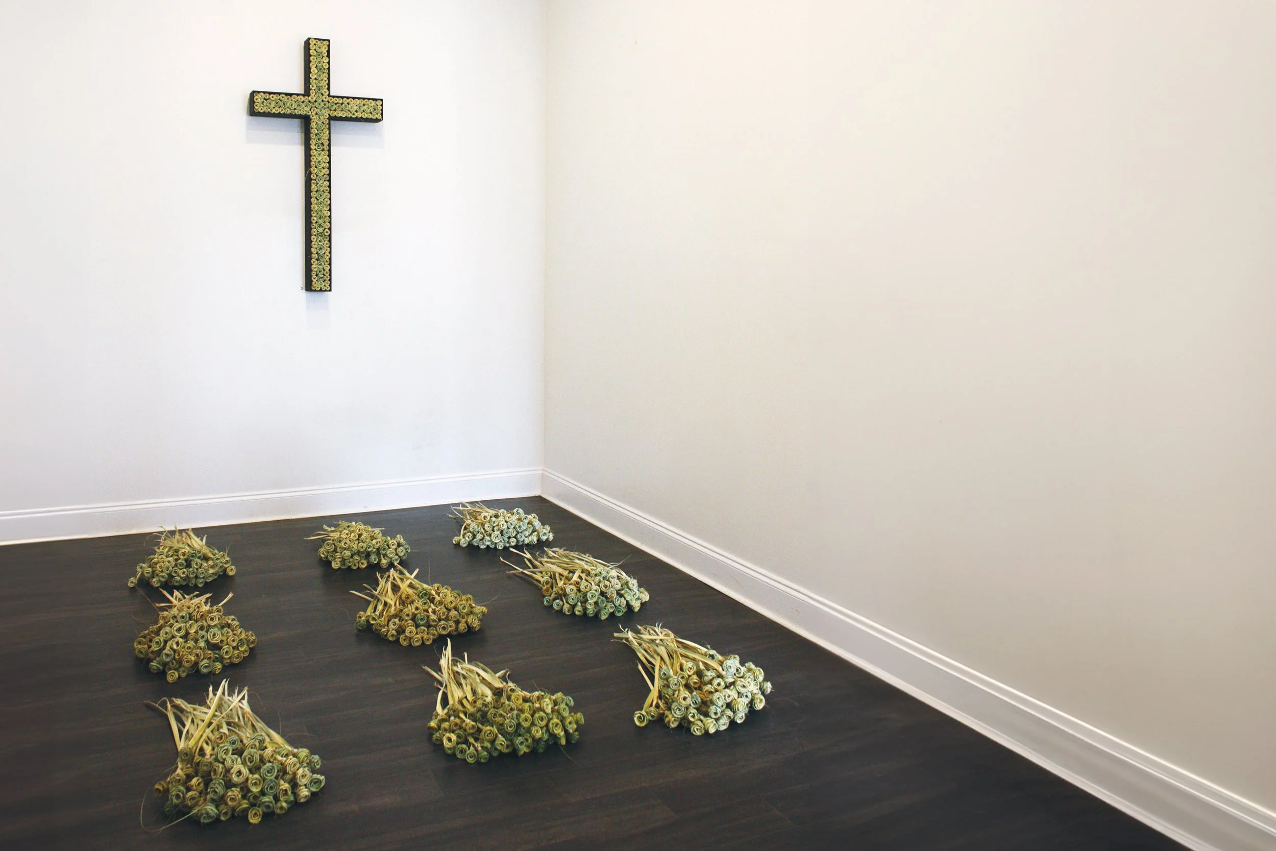 Chapel, 2015 Wall - Holy City (Cross) Floor - 9 Bouquets of Palmetto Roses Holy City - Gibbes Museum of Art Permanent Collection