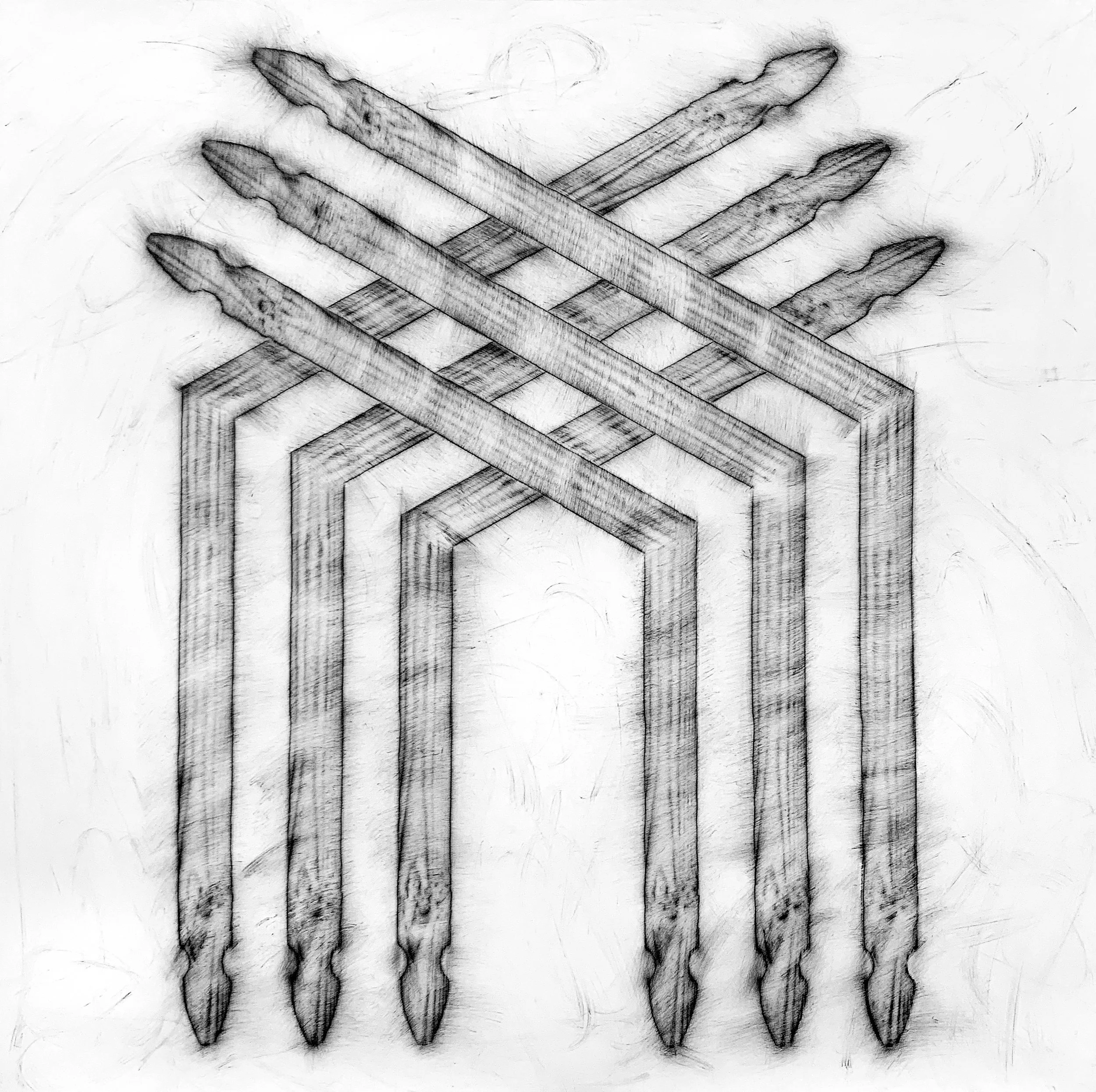   Building A Dream , 2021 Acrylic on Paper 72 x 72 in | 183 x 183 cm 