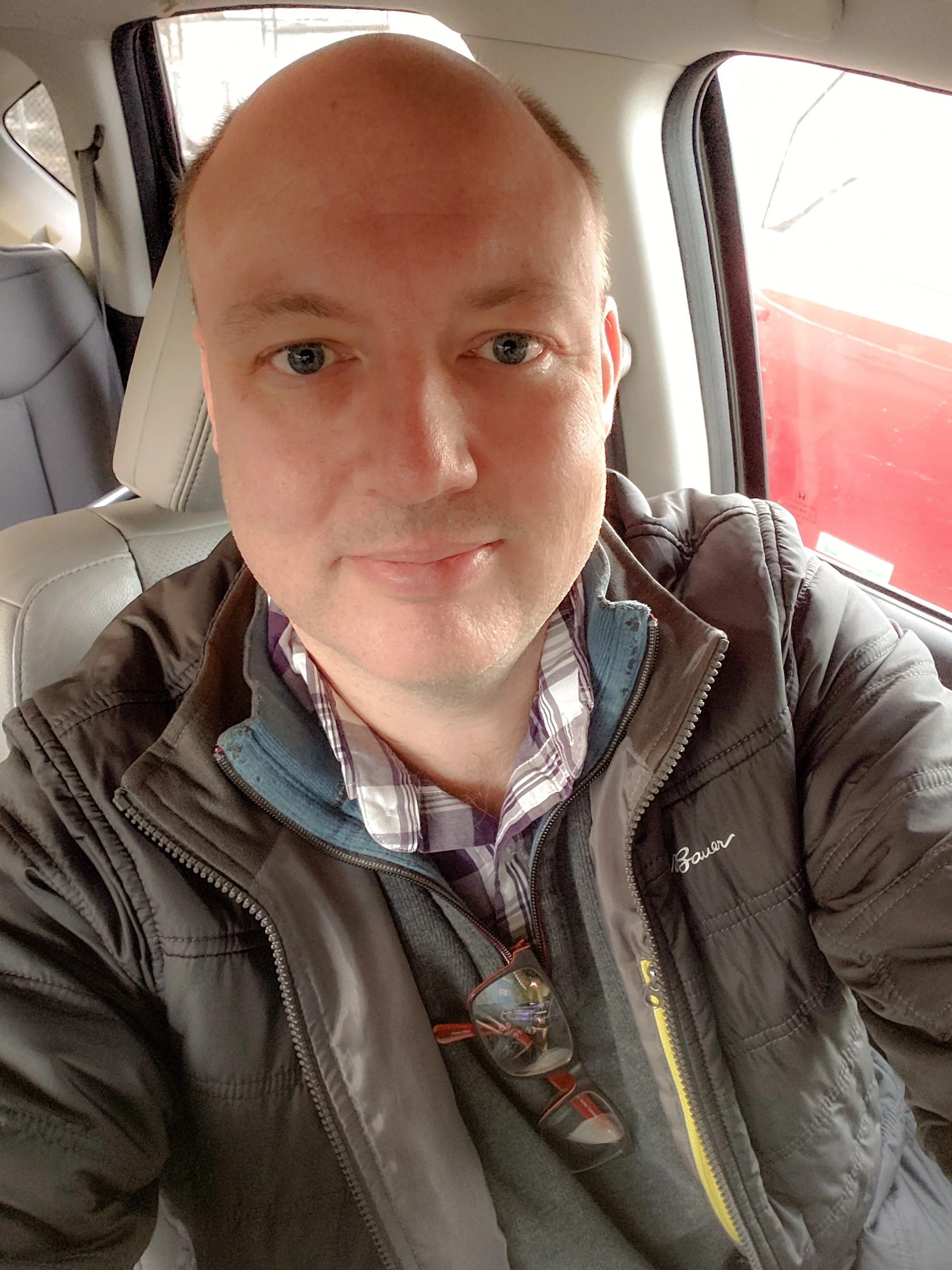 It was beginning to get pretty cold in the car.