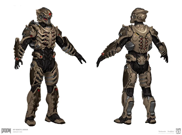 Doom Automatic Unit DOOM (2016) Concept Art — Emerson Tung