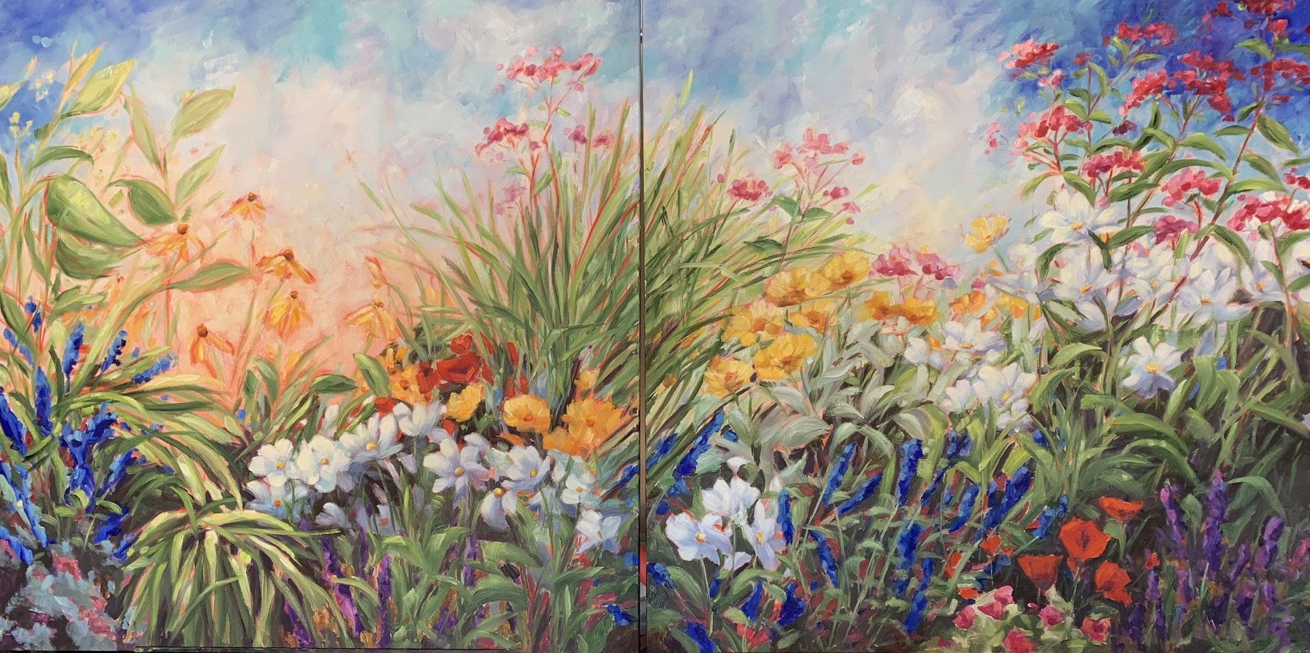 Wonderlust  36x72 Diptych  $5,500  