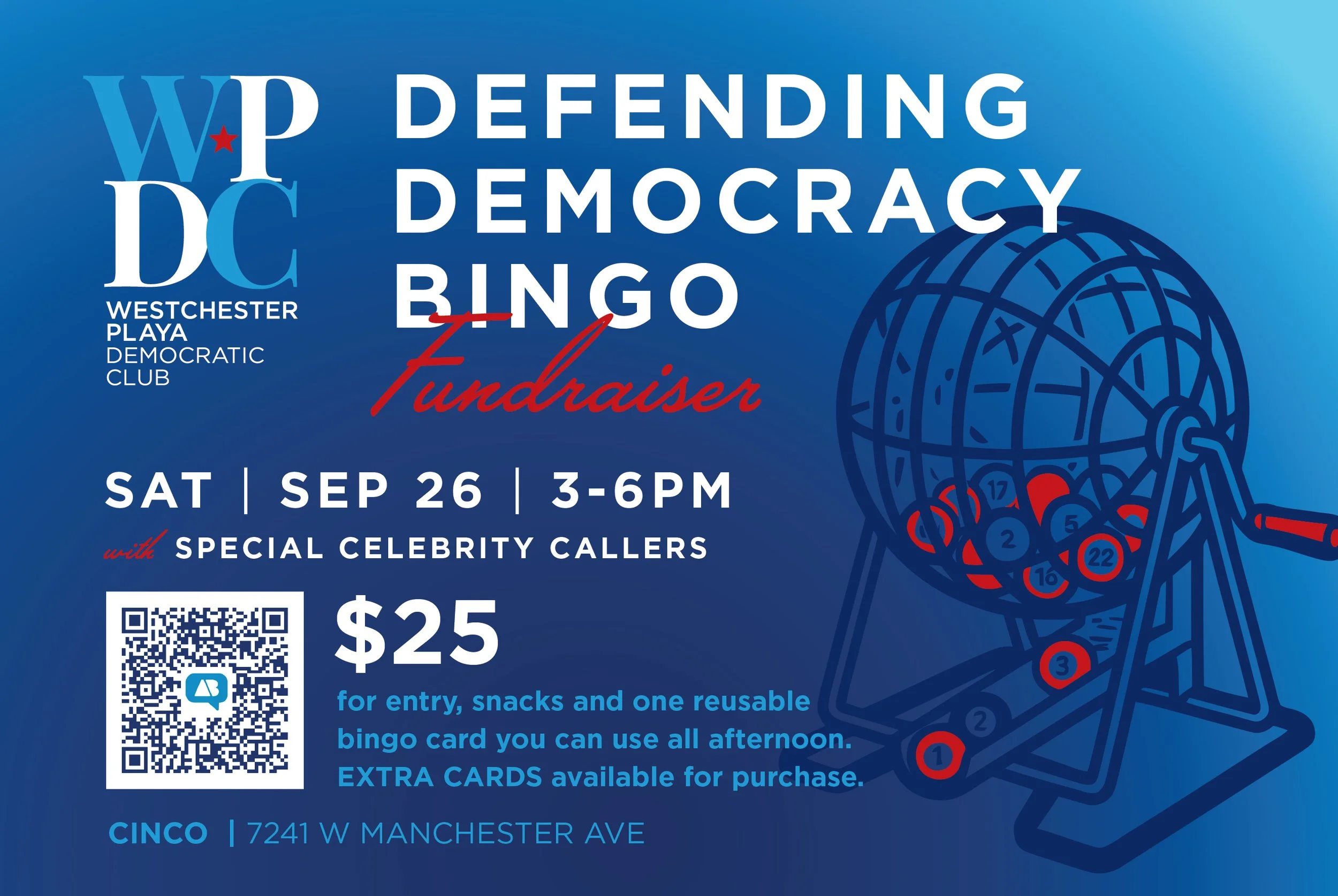 WPDC DEFENDING DEMOCRACY BINGO