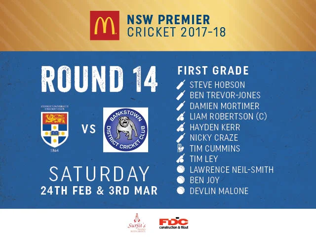 Round 14: Team Announcements