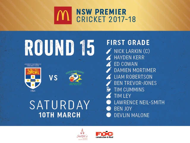 Team Announcements: Round 15 