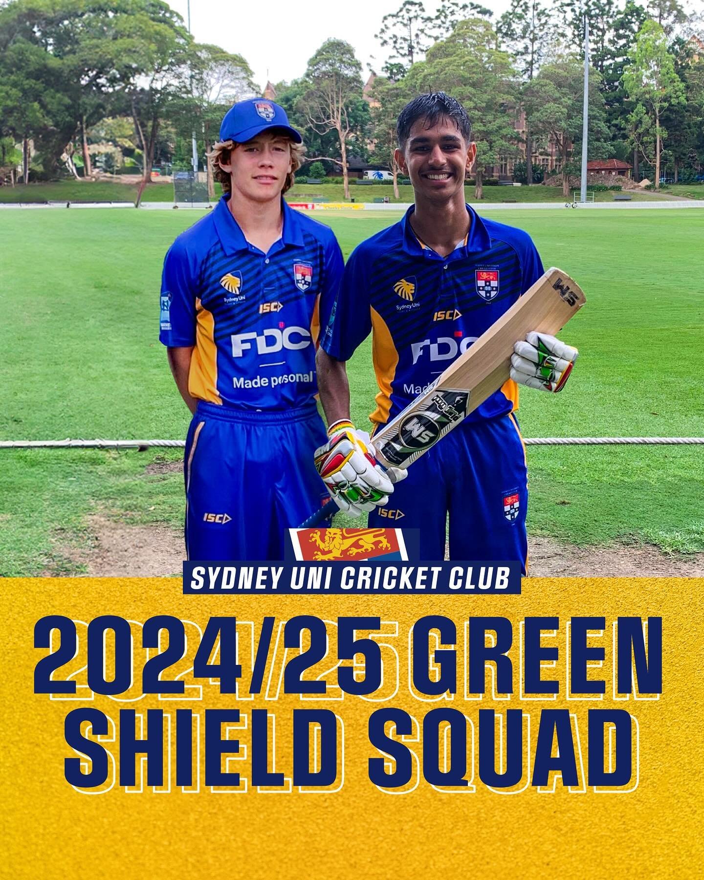 🔵 GREEN SHIELD SQUAD ANNOUNCEMENT 🟡

The Sydney University Cricket Club is delighted to announce their Green Shield Squad for the 2024/25 Season.

We welcome back our returning players and extend a special welcome to our new recruits. The Club, Sup