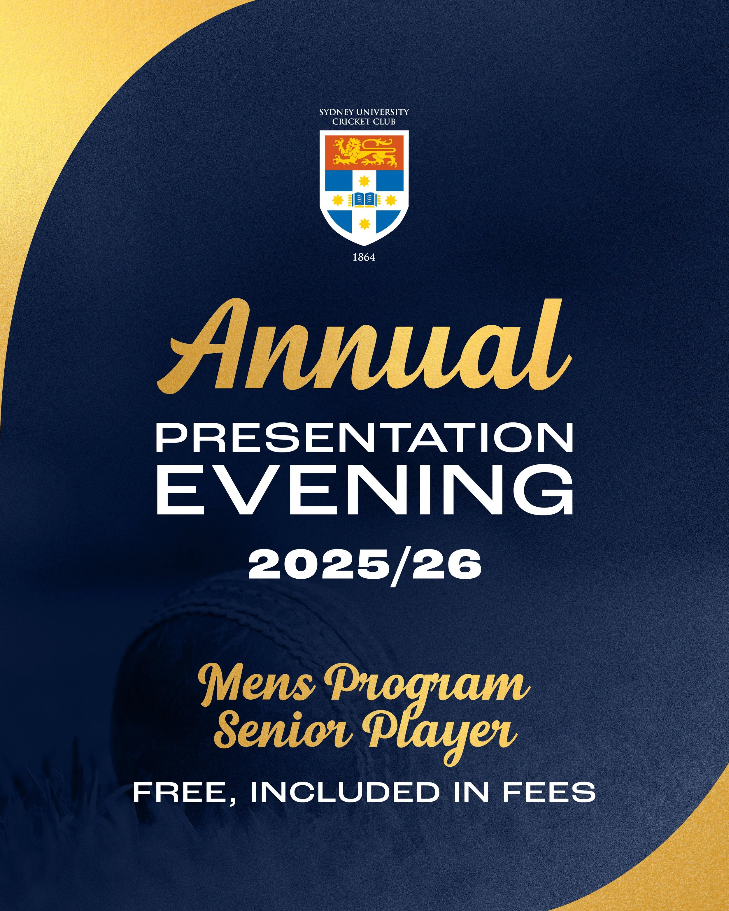 Annual Awards Dinner - Current Men's Playing Members Tickets