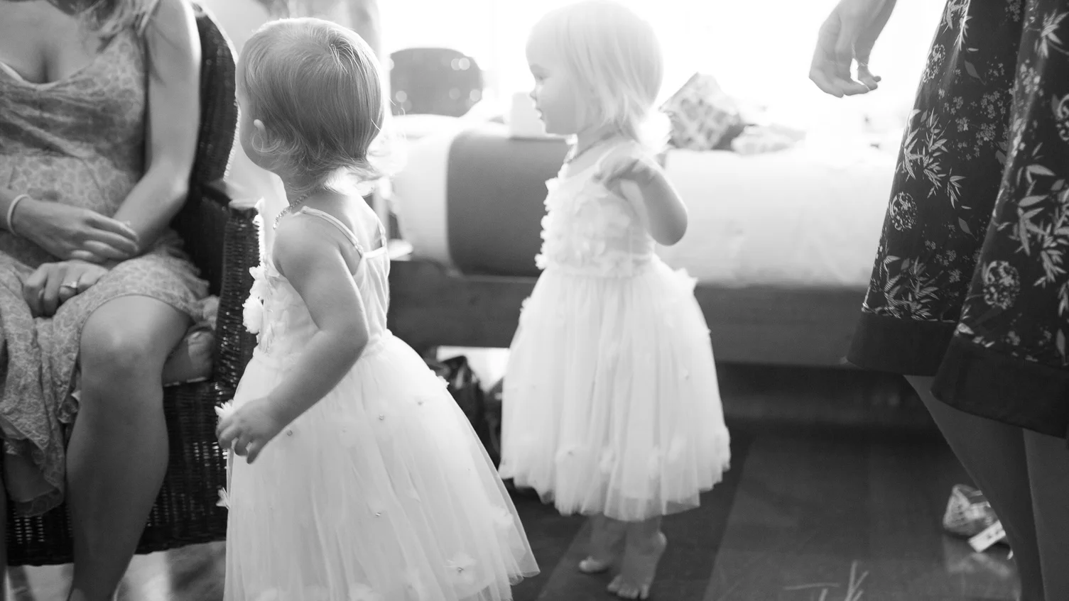 Little dancers with their mum...