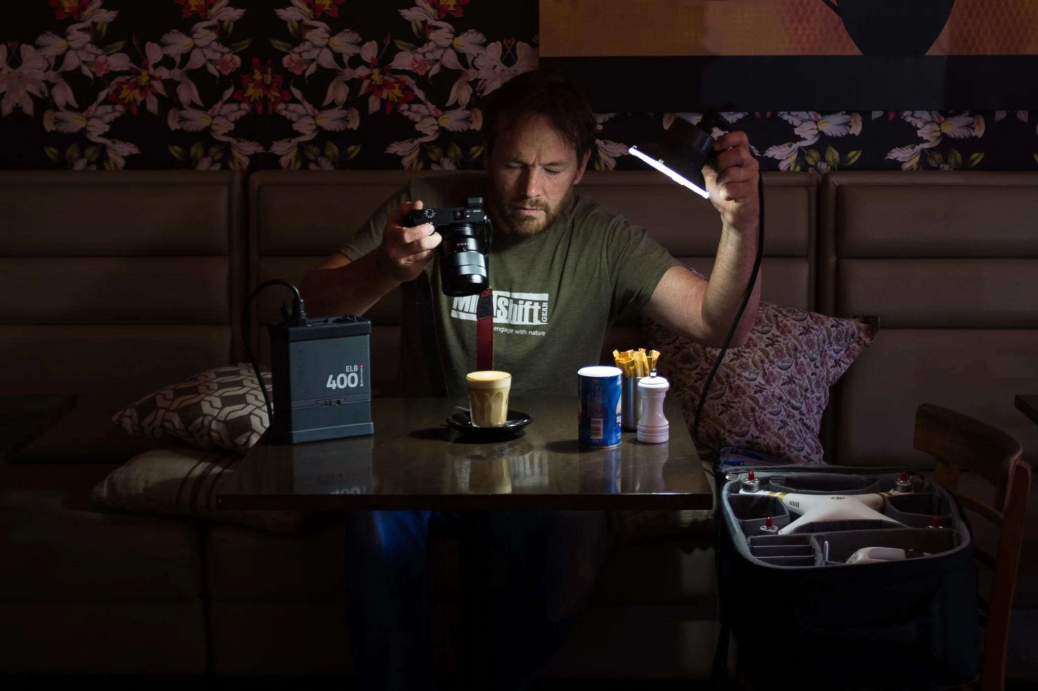 Because we all know you gotta have a $2k light to shoot your coffee!