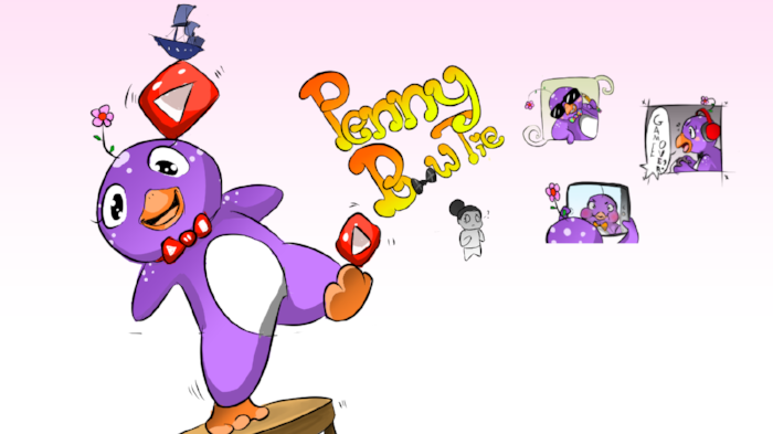 PennyBowtie Gaming and Art YouTube Channel.png