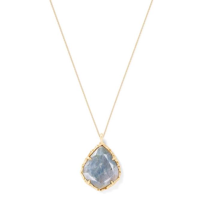 Trapezoid Necklace in Labradorite