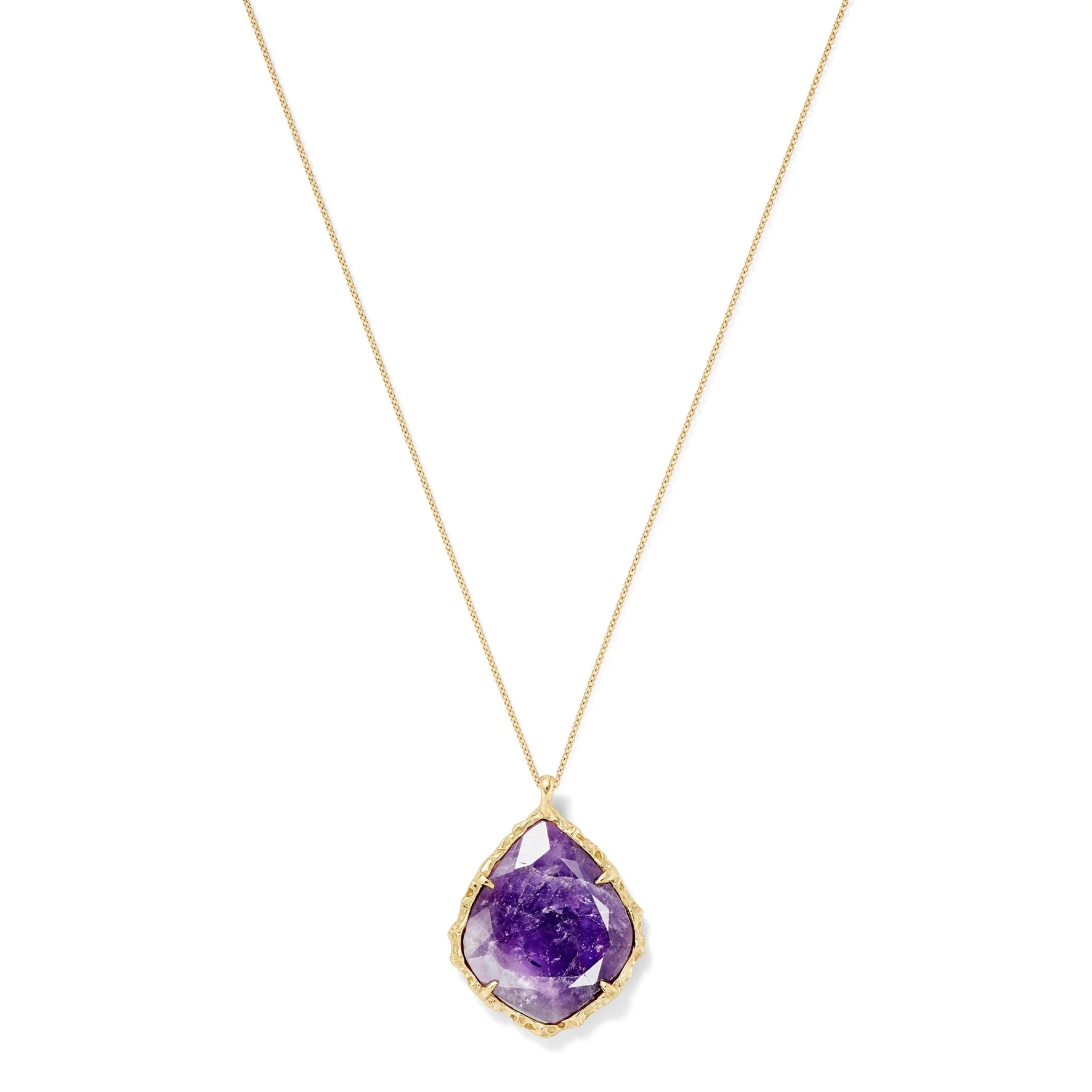 Trapezoid Necklace in Amethyst