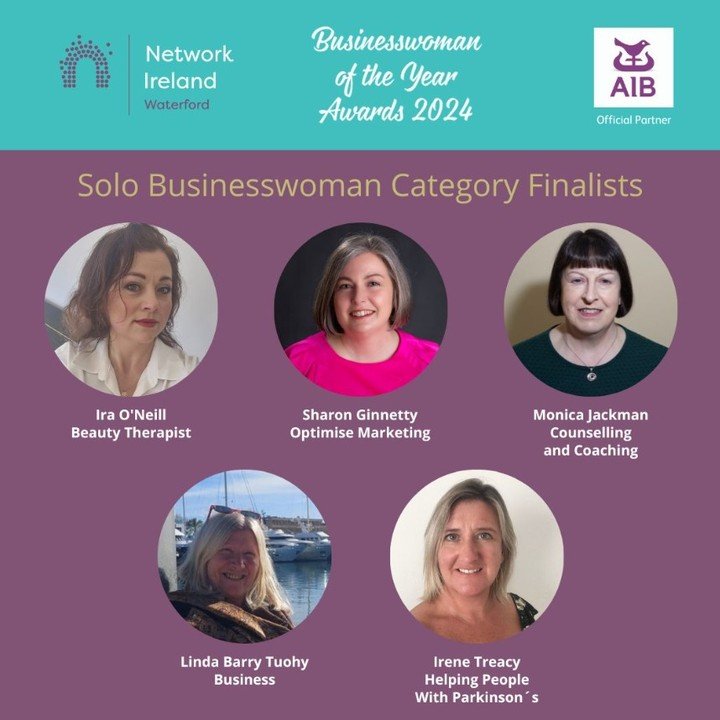 Thrilled to be a finalist in the @networkirelandwaterford Solo Businesswoman Category @networkireland Business Woman of the Year Awards. Best of luck to all the finalists! 🎉

#networkireland #astepahead #businessawards #networkirelandwaterford #fema
