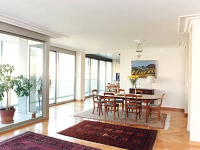 Restructuration salon, immeuble 1970