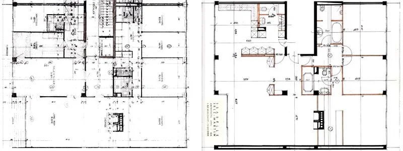 Structure porteuse ponctuelle d'appartement.