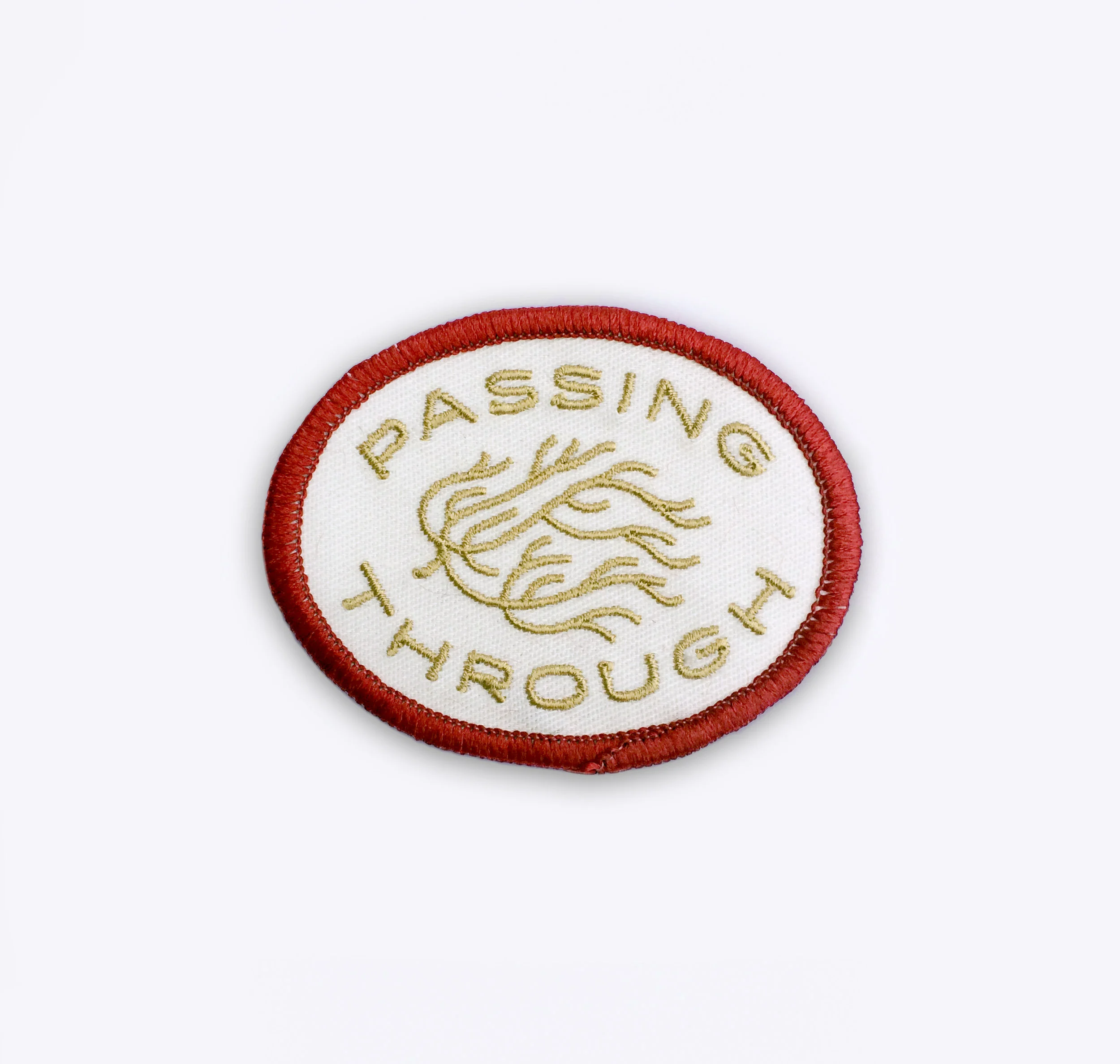 Passing Through Embroidered Patch