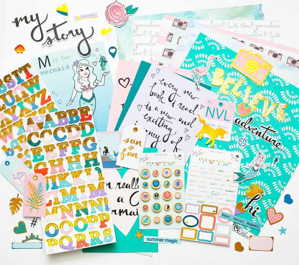 Girly and Strong - Gold Puffy Word Stickers — Andrea Bethke