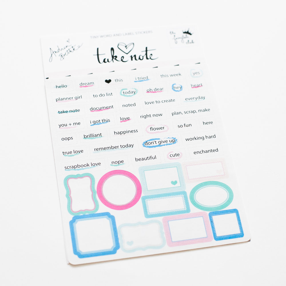 All the Love for Always - Sticker Sheet — Andrea Bethke