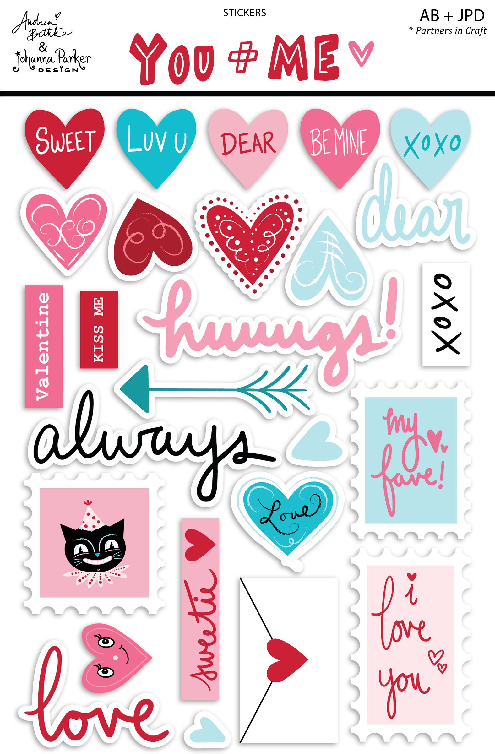 All the Love Add-On Collection - Acrylic Hearts — Andrea Bethke