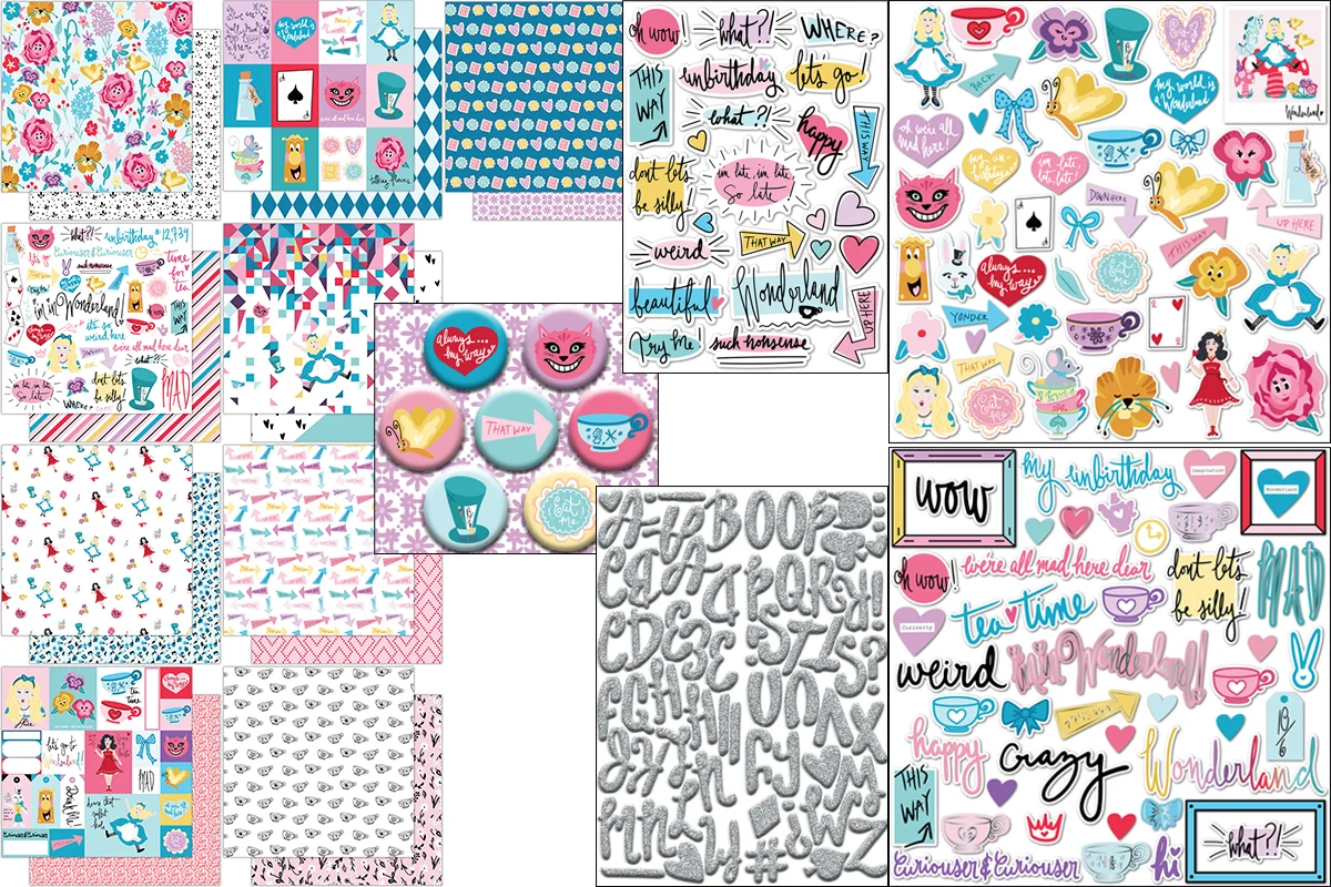 I'm in Wonderland! - Scrapbook Kit