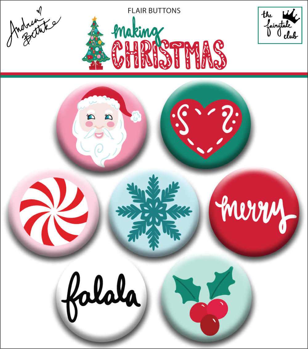 Making Christmas - Flair Buttons — Andrea Bethke making-christmas-flair-buttons-andrea-bethke