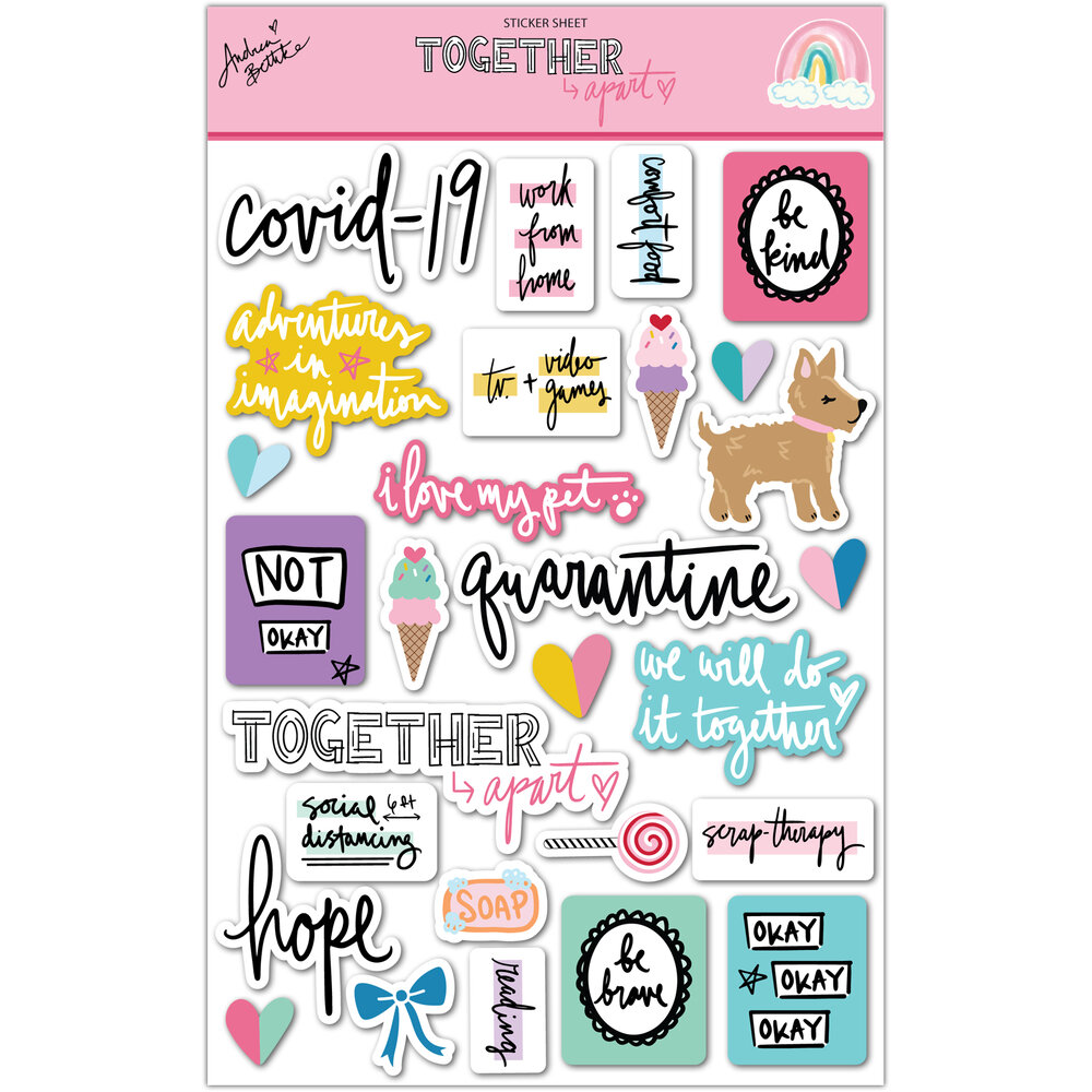 Happy Day - Washi Tape Sticker Sheet — Andrea Bethke