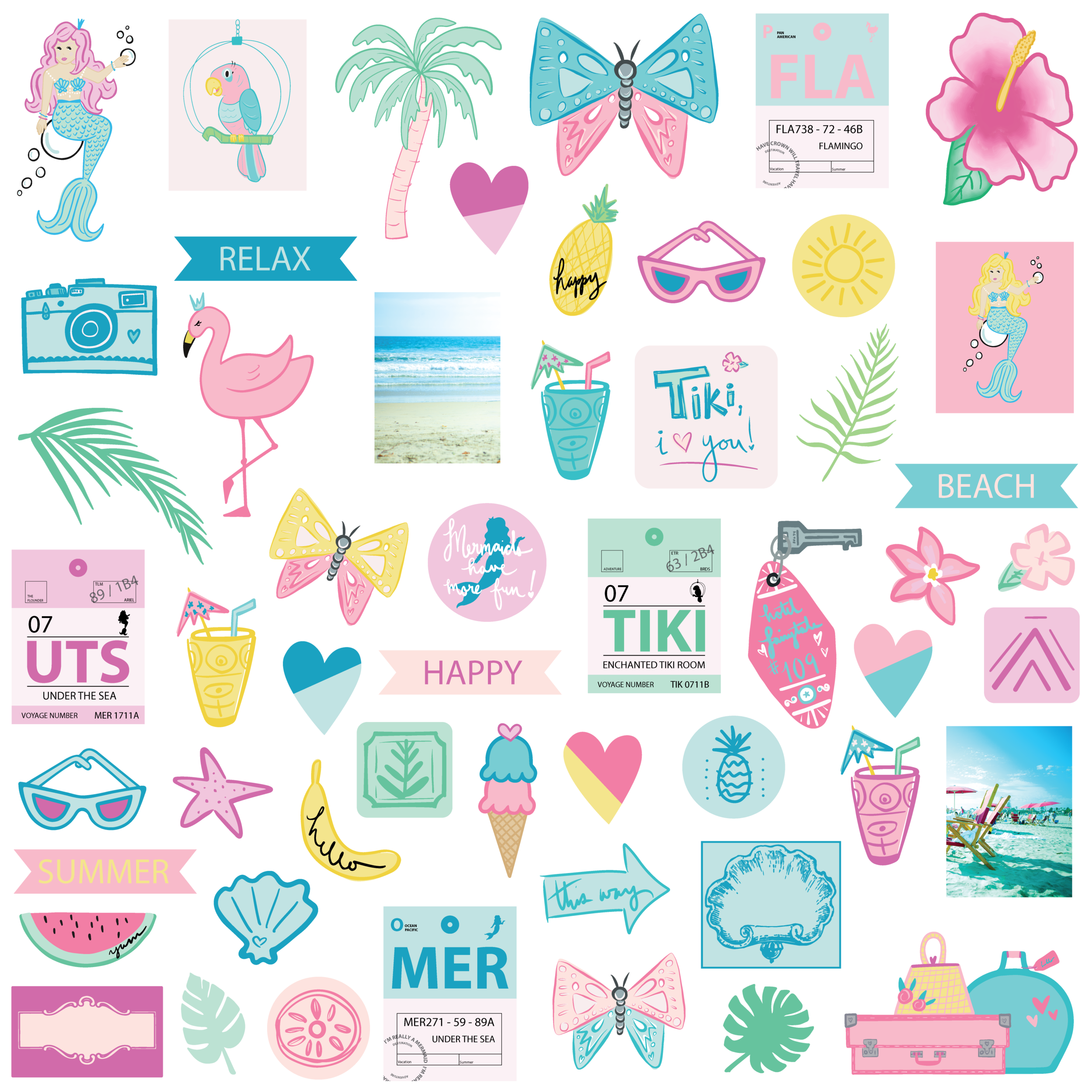 Tiki, I Love You - Die Cut Shapes Ephemera Pack.png