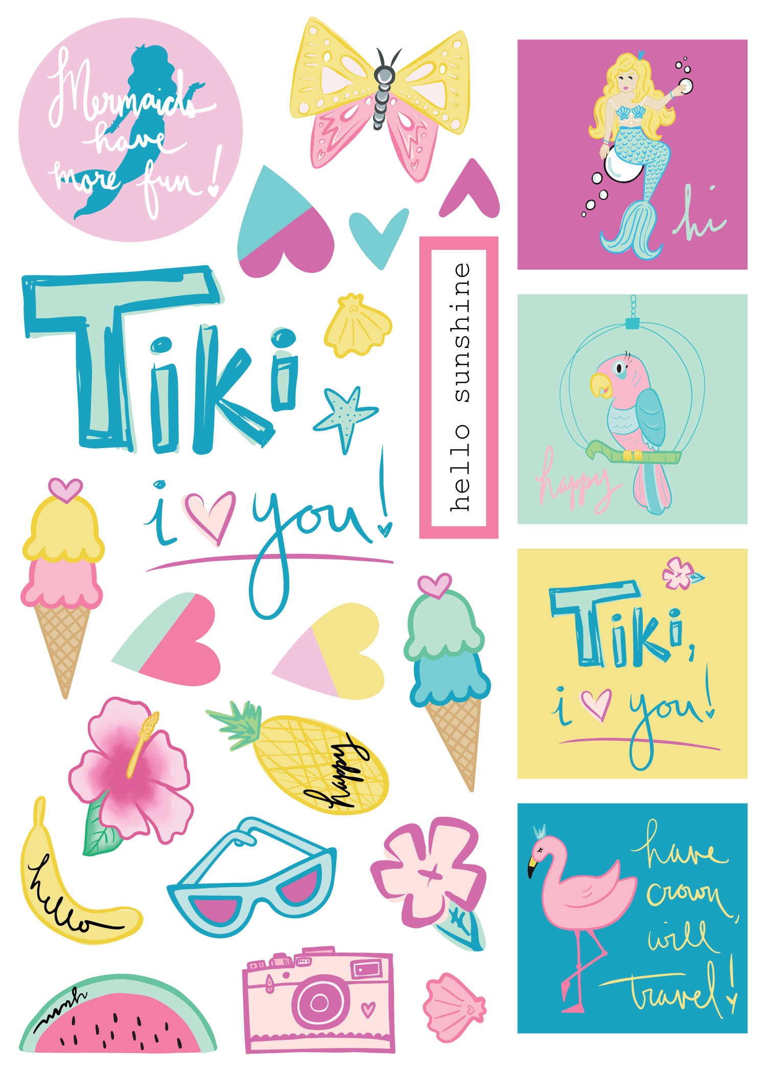 Tiki, I Love You - Sticker Sheet.png