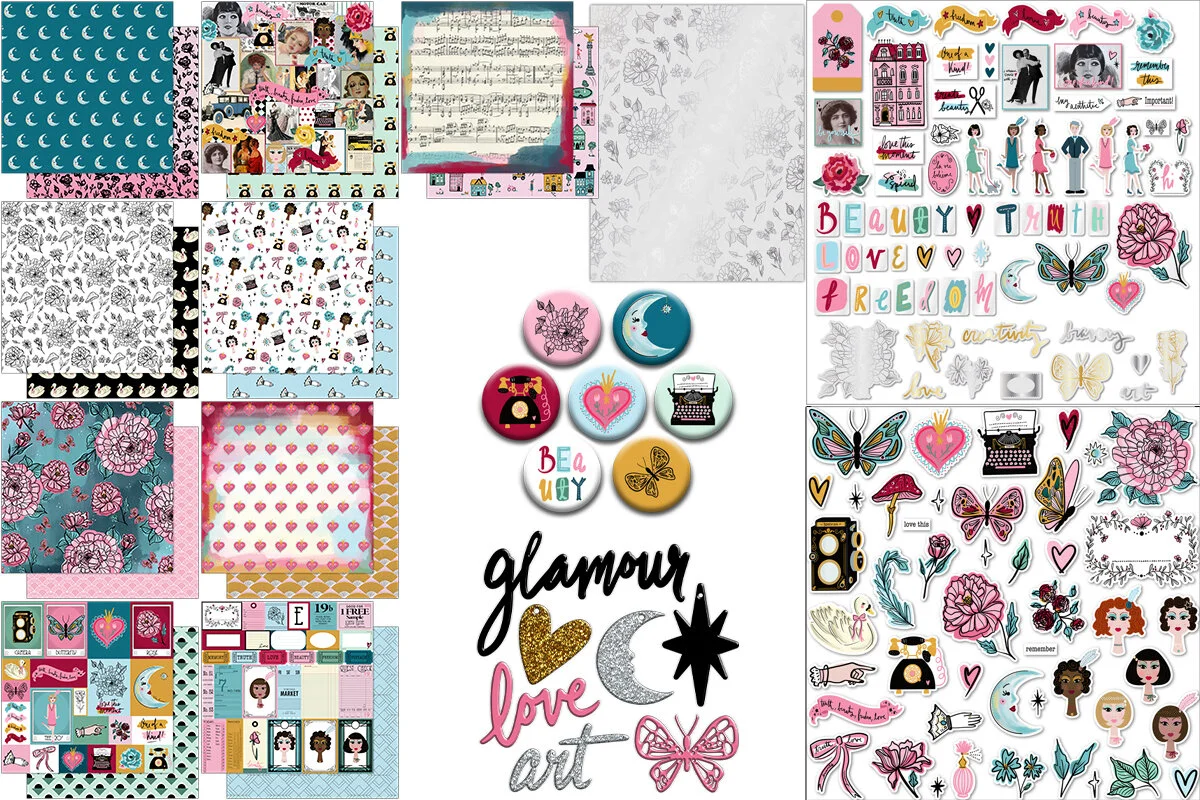 Truth, Beauty, Freedom, Love - Scrapbook Kit