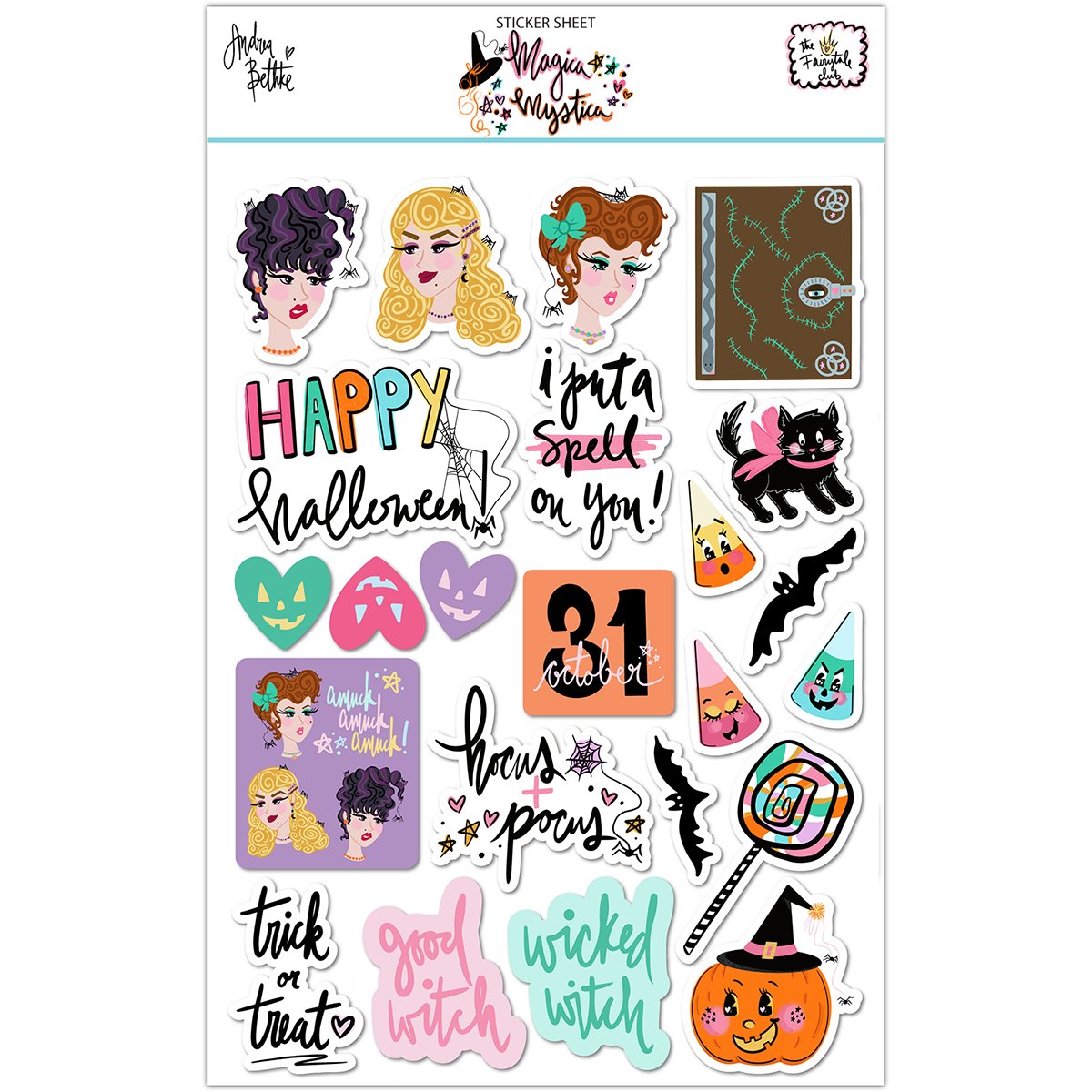 Darling and Daisy - Sticker Sheet — Andrea Bethke