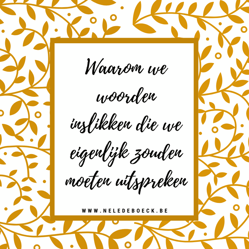 Waarom we woorden inslikken die we eigenlijk zouden moeten uitspreken