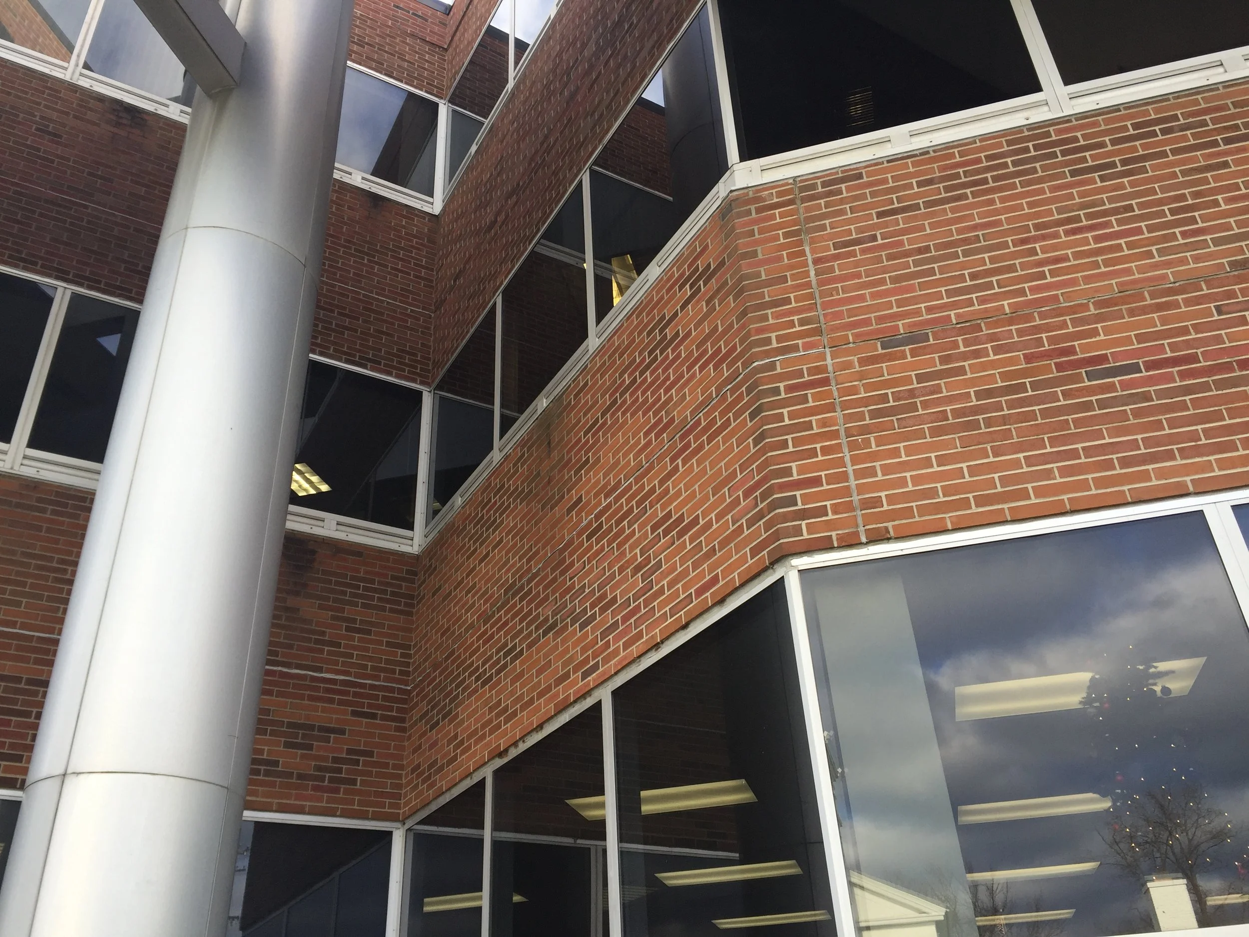 Part of the complicated brick detailing.