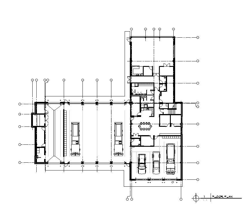 With a new 12,500 sf floor plan, 4 drive-through bays, three back-in bays, hose tower, squad rooms, and a training room, Imlay City FD will be ready for the challenges of the coming years.
