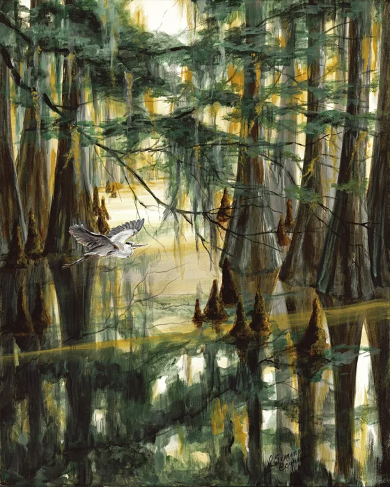 Bayou Vermillion Giclée