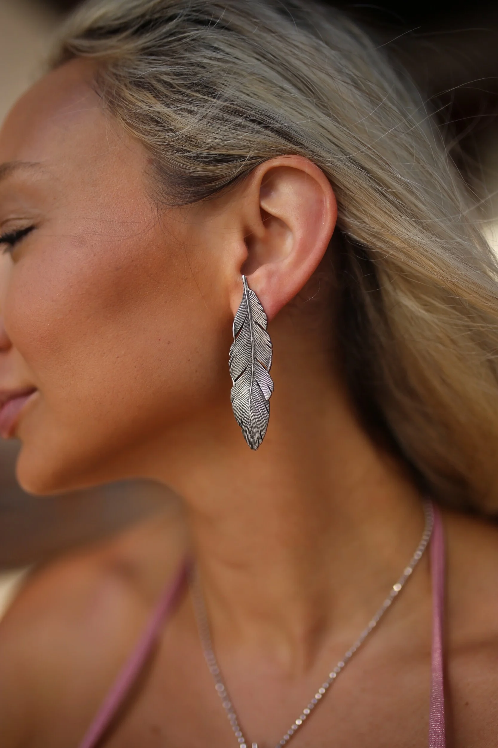 Feather Earring Reagan Charleston Jewelry