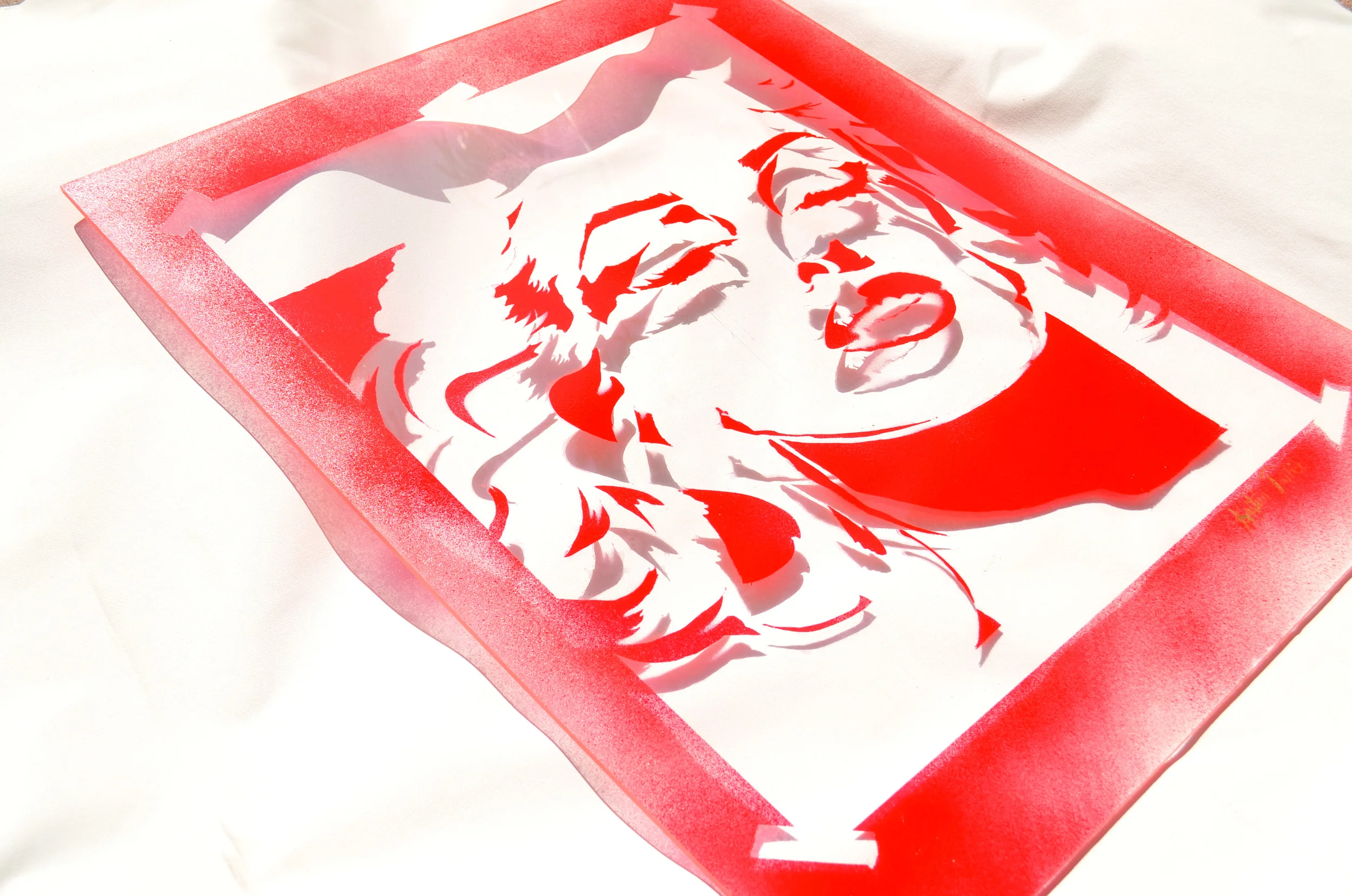 Clear Acrylic Marilyn Red Shadow Kristin Pavlick.JPG