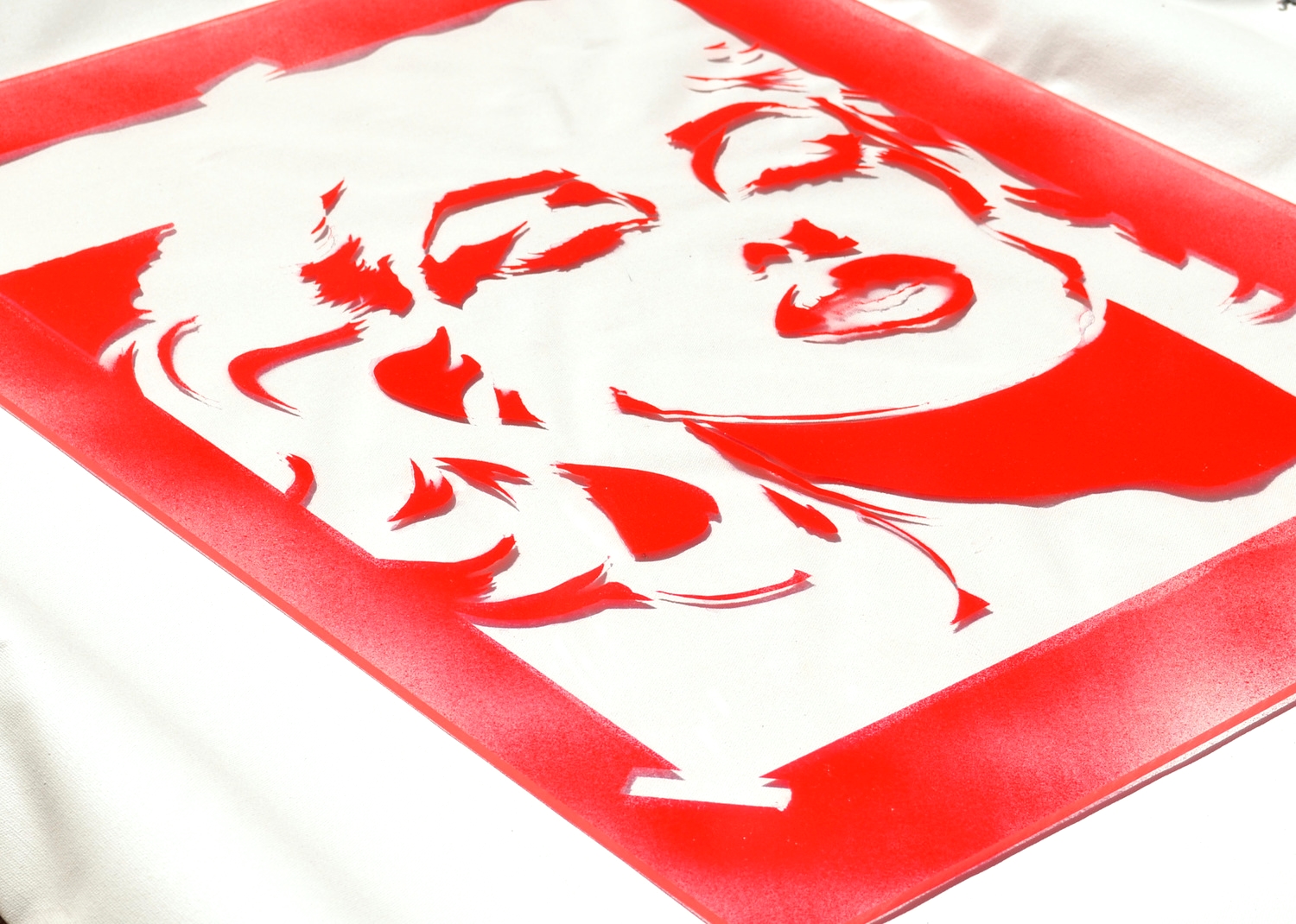 Clear Acrylic Marilyn Red Diagonal Kristin Pavlick.JPG