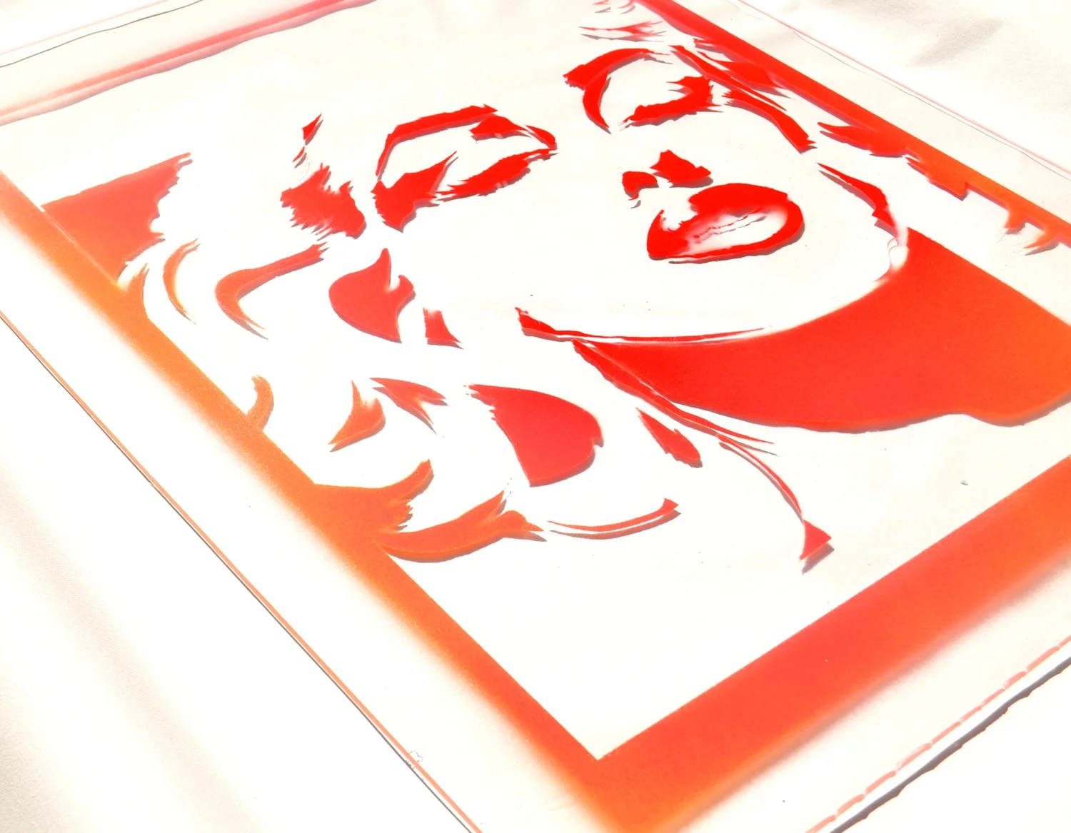 Clear Acrylic Marilyn Orange Diagonal Kristin Pavlick.JPG